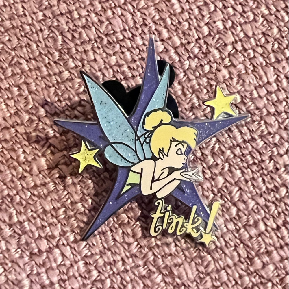 disney pin tink blowing kiss 2005